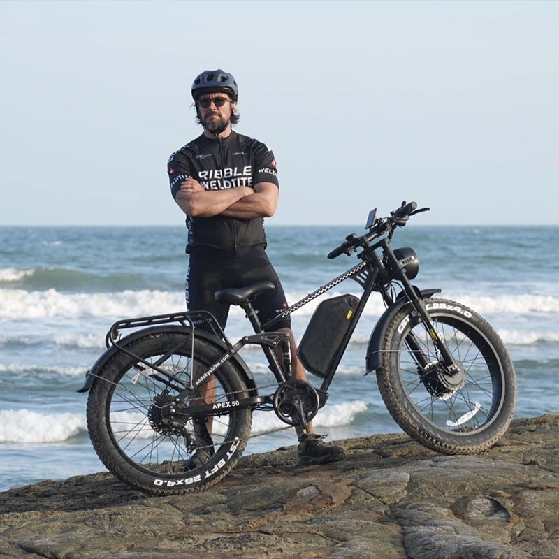 ANDSKY Apex50 AWD Electric Bik - đánh giá và giá 48V 1500W Rear Hub Motor With Battery