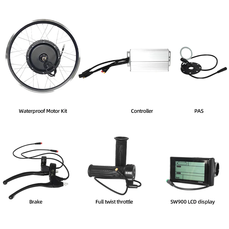 New Electric Conversion Kit 72 - đánh giá và giá 12000W Electric Motorcycle Hub Motor