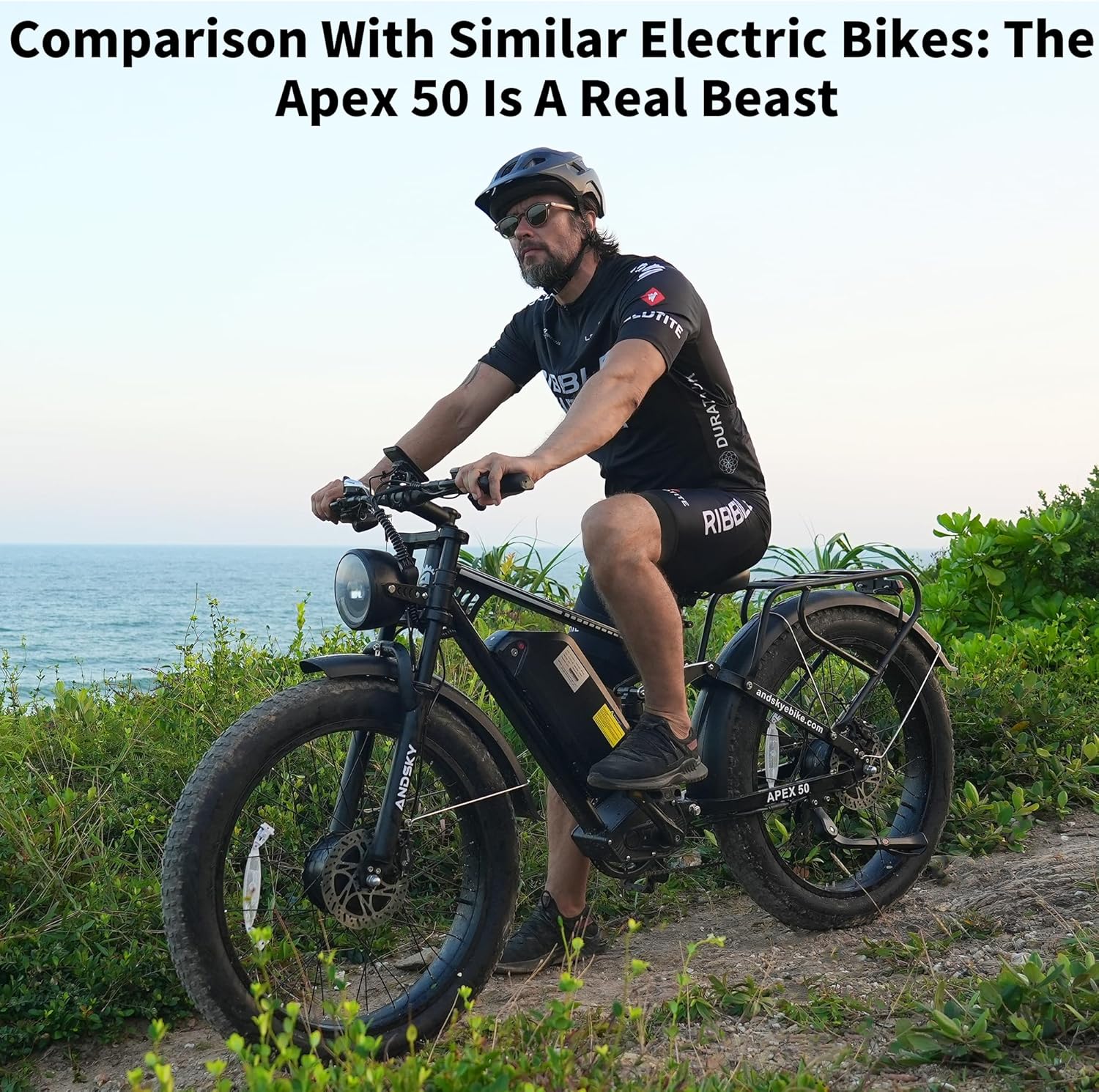 ANDSKY Apex50 AWD Electric Bik - đánh giá và giá 48V 1500W Rear Hub Motor With Battery