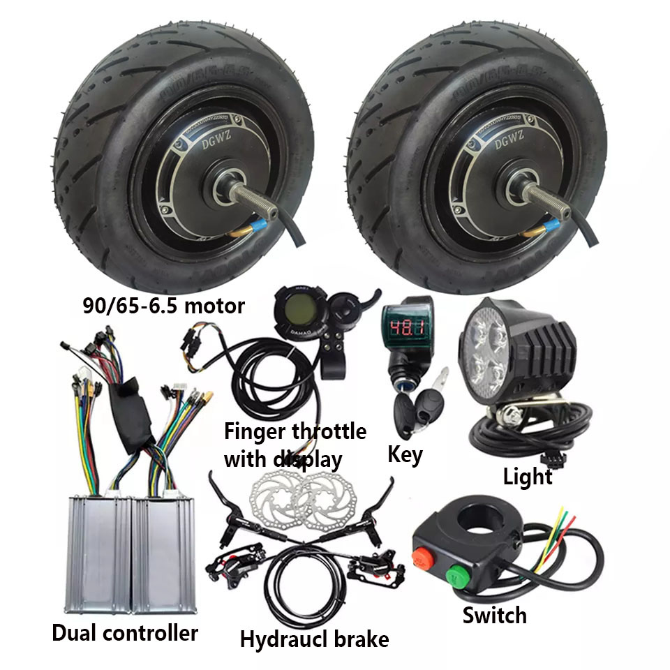 48V 2000w Ebike Comversion Kit - đánh giá và giá Dual Motor Ebike Kit 2000W