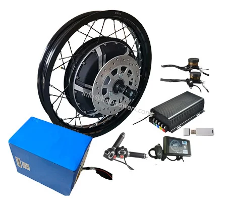 72v 96v QS 273 V3 12000w 15000 - đánh giá và giá 12000W Electric Motorcycle Hub Motor