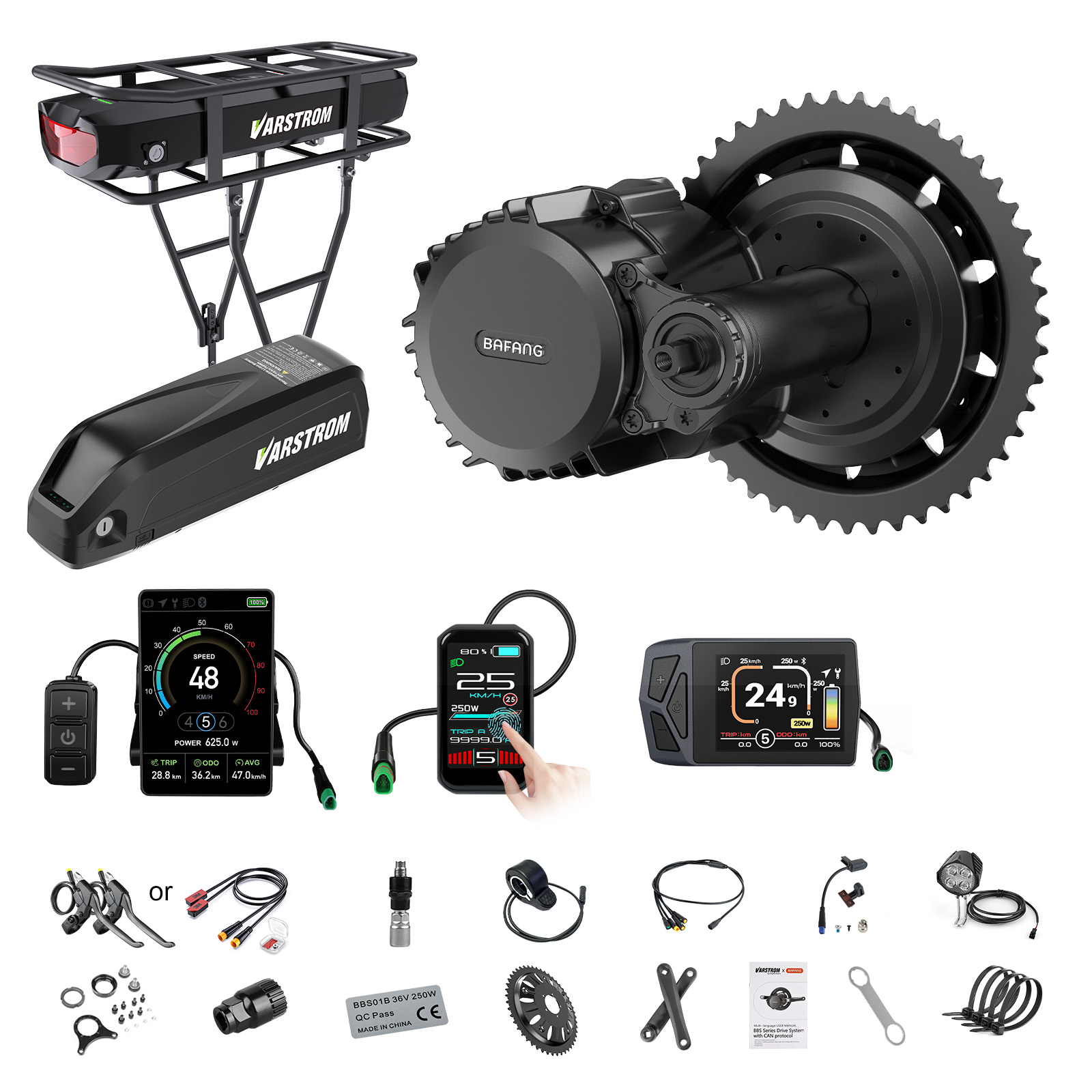 [US Shipping] Bafang Motor 750 - đánh giá và giá Torque Sensor Mid Drive Motor Kit