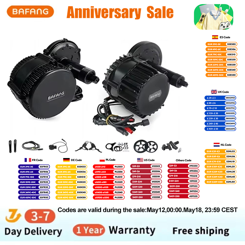 Bafang BBSHD 1000W 52V 48V 68m - đánh giá và giá Mid Drive Conversion Kit 1000W
