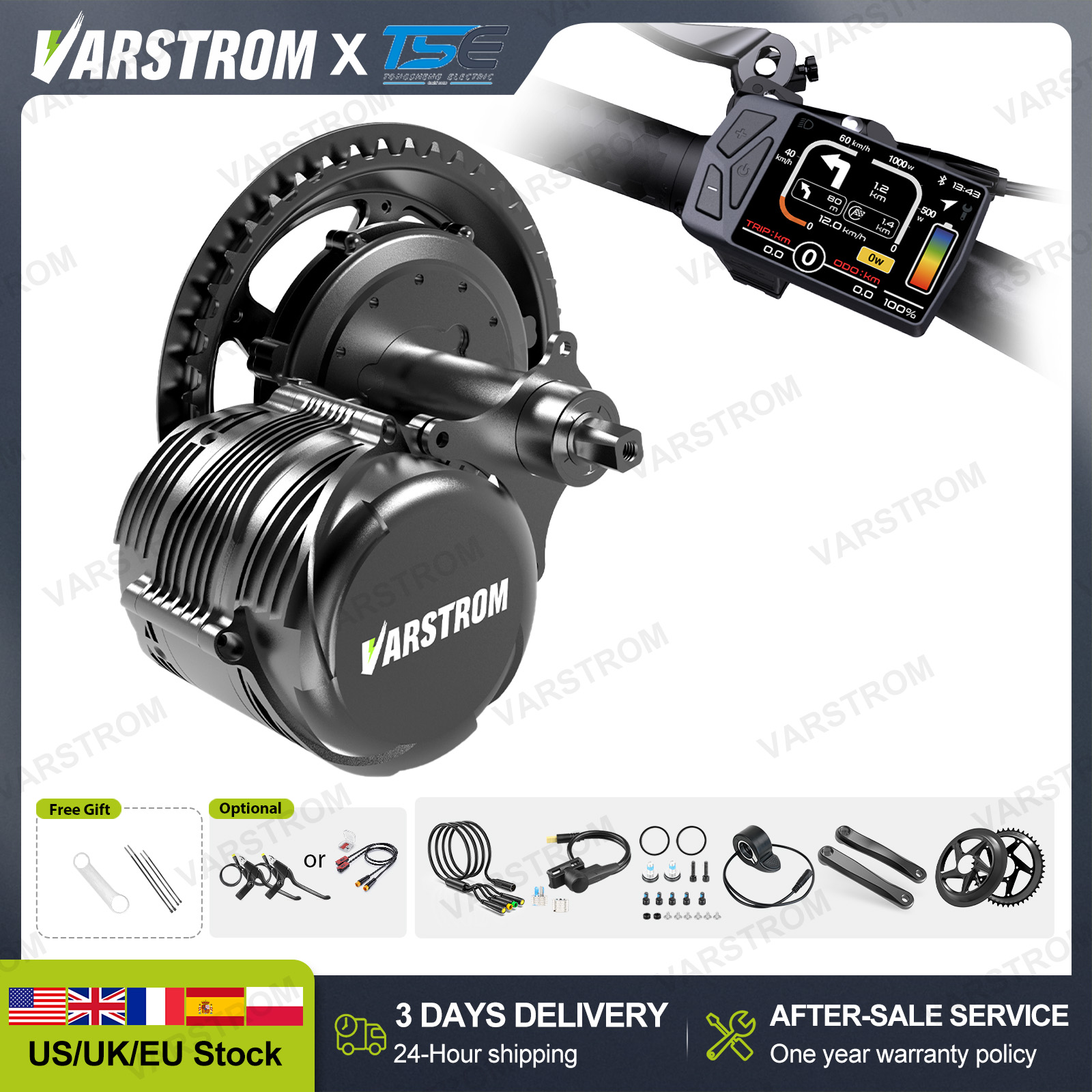 [US 3 Days Fast delivery] Tong - đánh giá và giá Mid Drive Conversion Kit 1000W