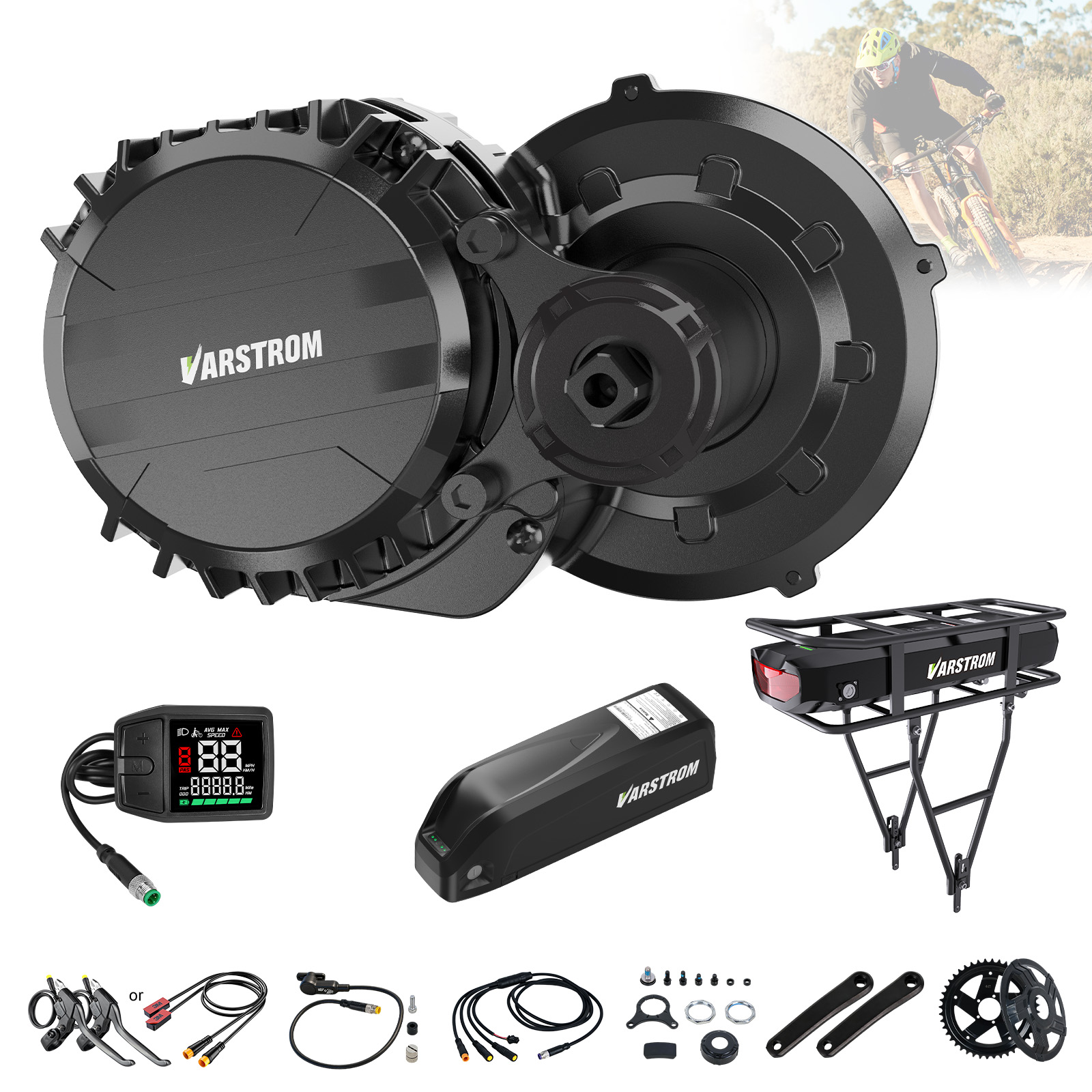 Varstrom 750W Mid Motor Kit To - đánh giá và giá Torque Sensor Mid Drive Motor Kit