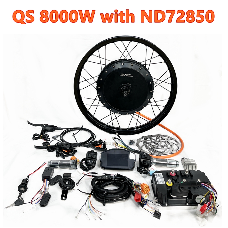 QS273 40H V3 Peak 8000W 150mm  - đánh giá và giá 72V 8000W Brushless Hub Motor